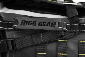 Picture of SE-4030 Hurricane Backpack on white background - close up of Rigg Gear logoed handle